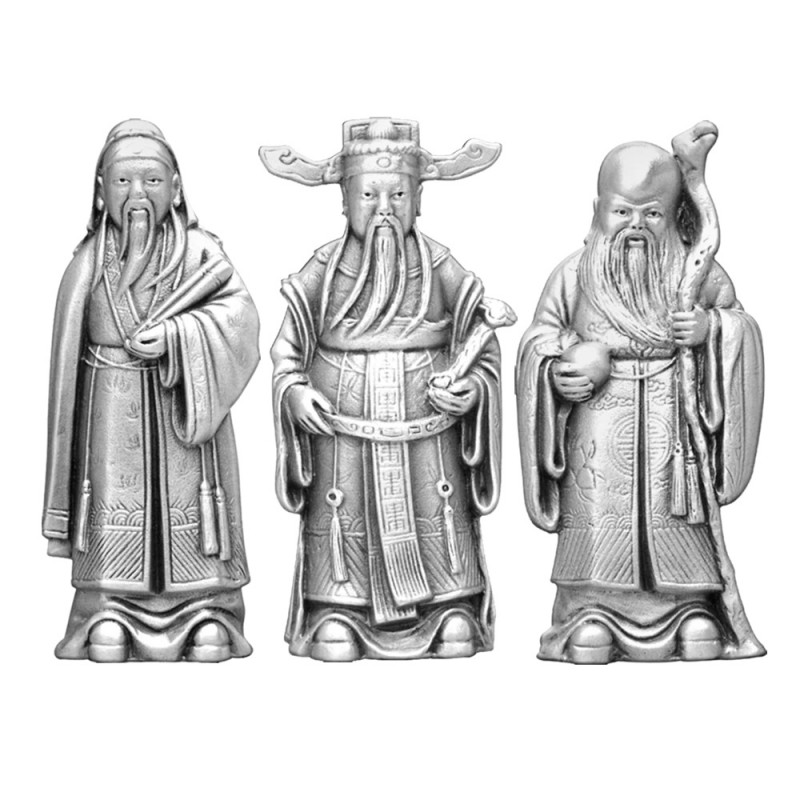 Trinity of Blessings Figurine Set – Fu, Lu & Shou