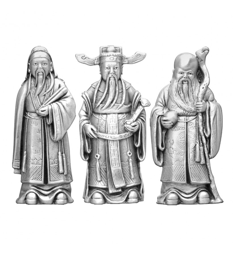 Trinity of Blessings Figurine Set – Fu, Lu & Shou