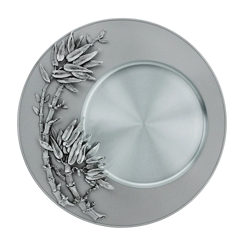 Zen Bamboo Sculpted Plate