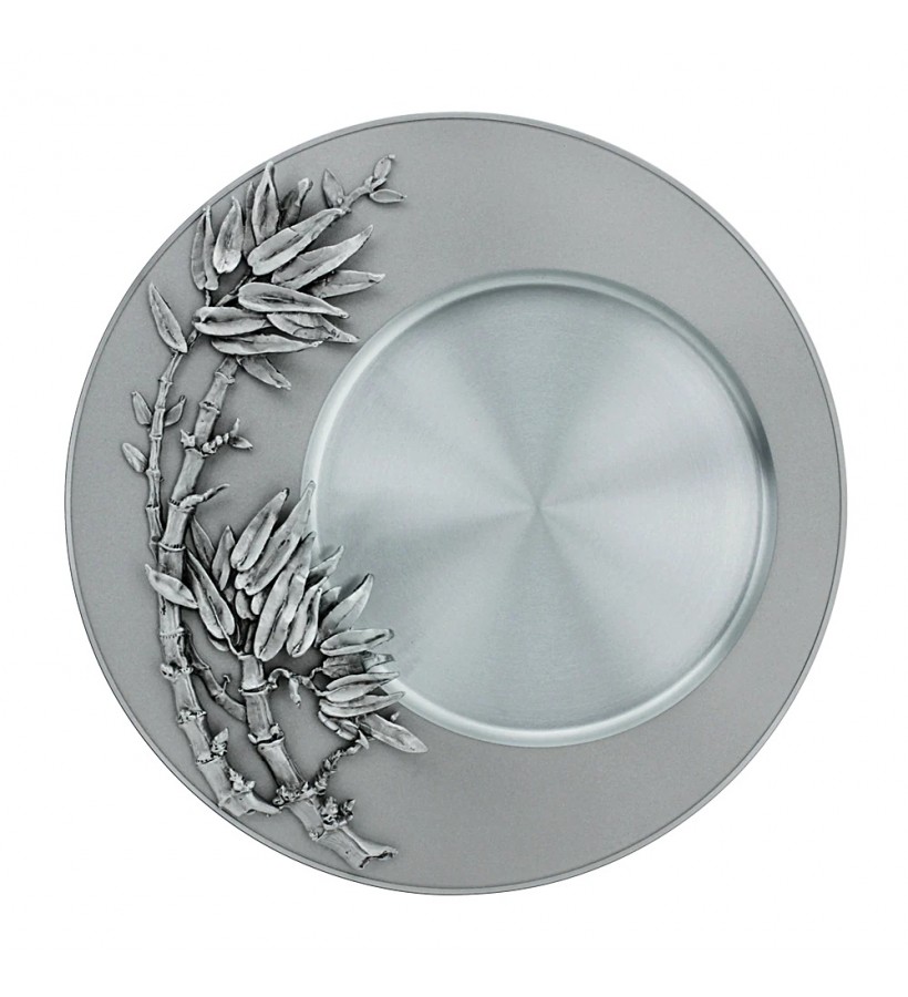 Zen Bamboo Sculpted Plate