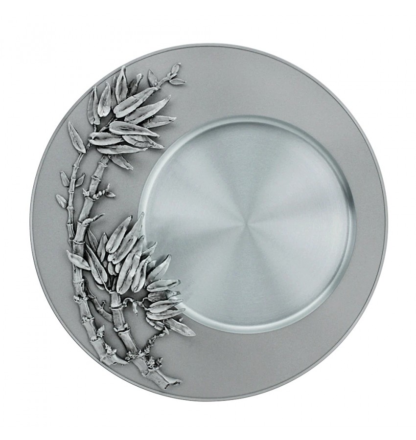 Zen Bamboo Sculpted Plate